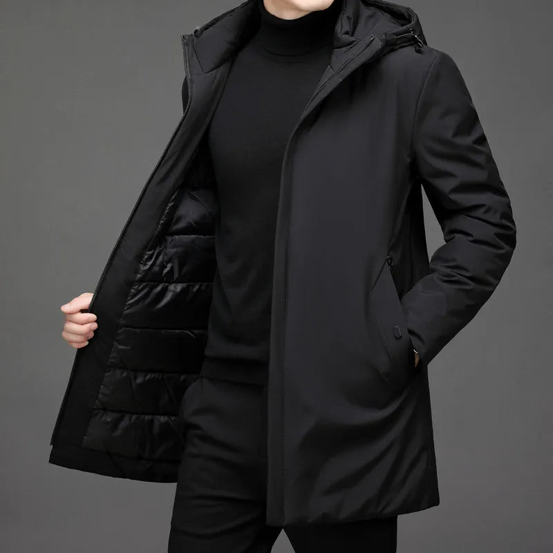 Elegante Jacke mit Kapuzen für Herren