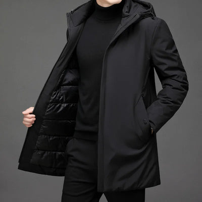 Elegante Jacke mit Kapuzen für Herren