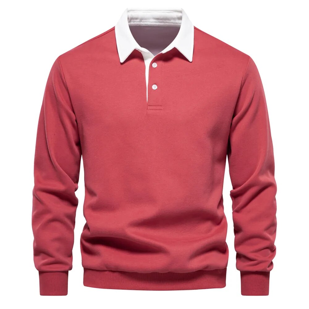 Männer Polohemd Henley
