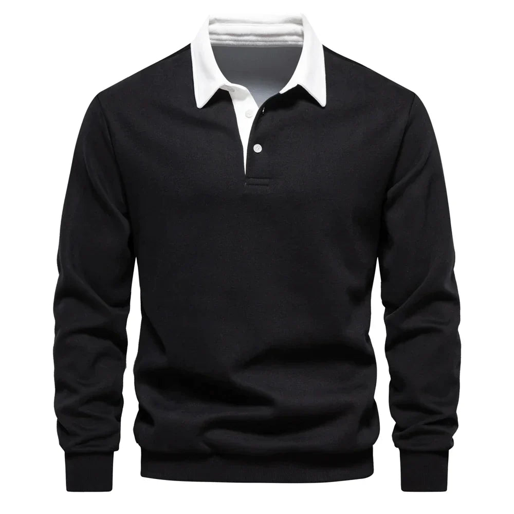 Männer Polohemd Henley