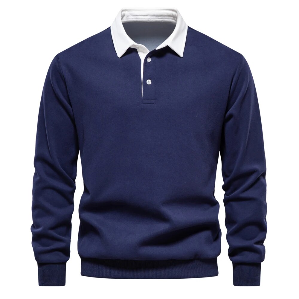 Männer Polohemd Henley