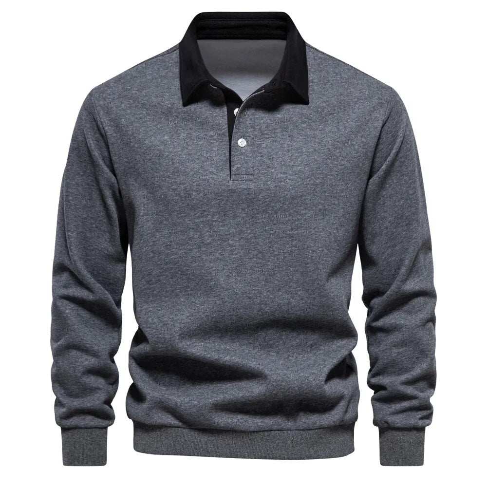 Männer Polohemd Henley