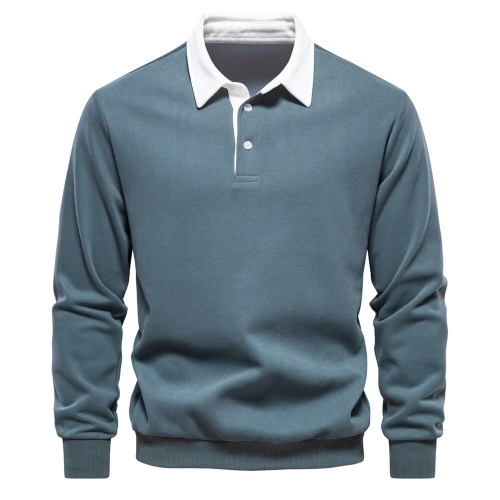 Männer Polohemd Henley