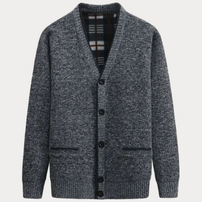 Strickjacke mit V-Ausschnitt für Herren