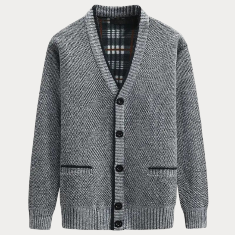 Strickjacke mit V-Ausschnitt für Herren
