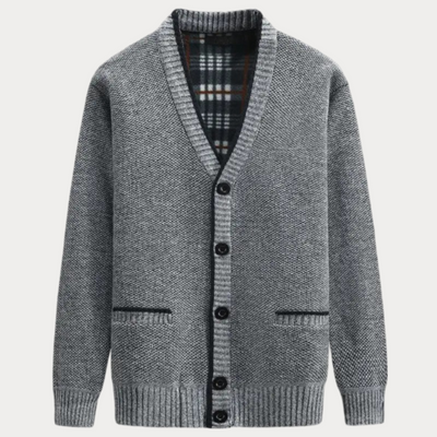 Strickjacke mit V-Ausschnitt für Herren