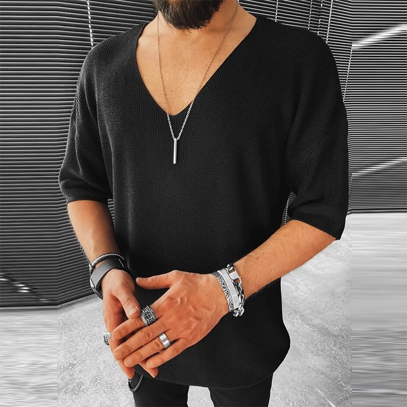 Felix Herren Sommerhemd aus Strickmaterial