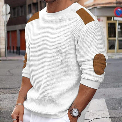 Patchwork Strickpullover für Herren Ian