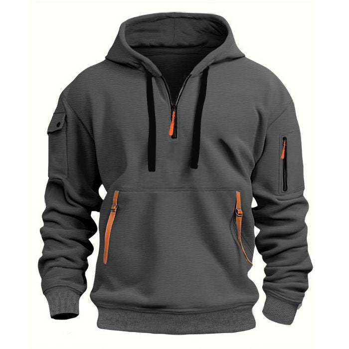 Pullover mit halbem Reißverschluss für Herren Isaac