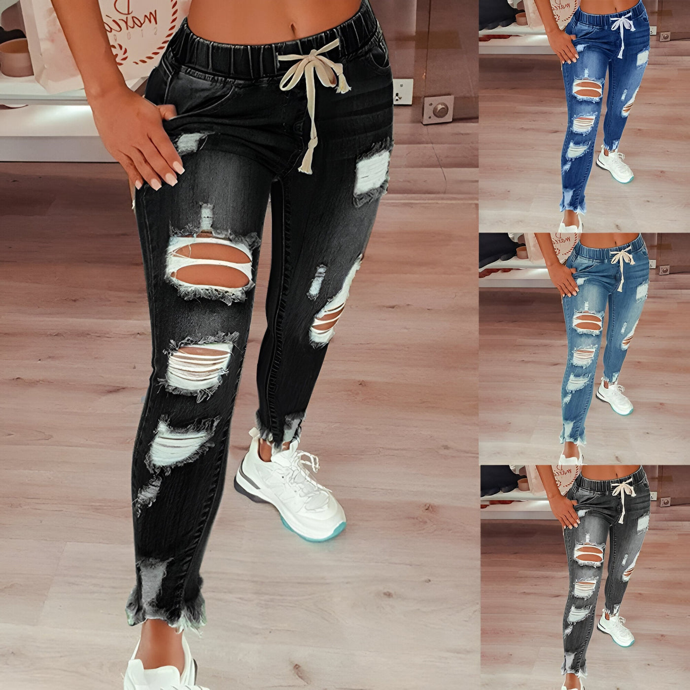 Franzi | Vintage Distressed High-Waist Jeans