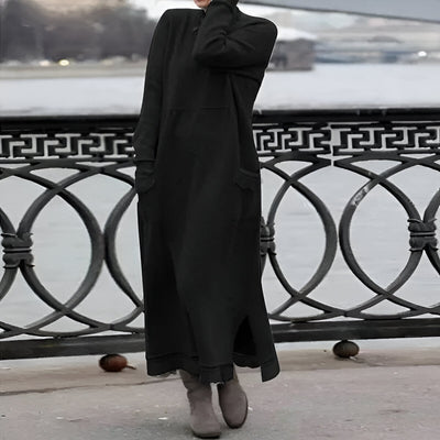 Cornelia | Gemütliches Samt Sweatshirt Kleid