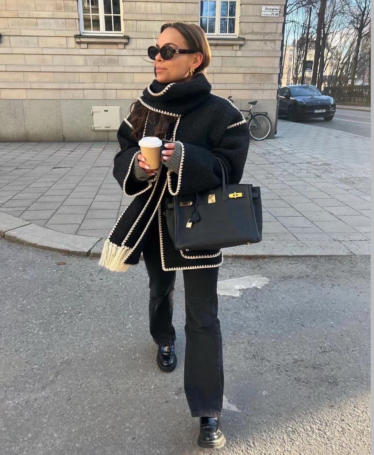 Maria® | Bequeme Manteljacke aus Wolle