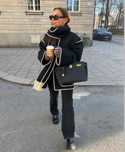 Maria® | Bequeme Manteljacke aus Wolle