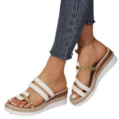 Marit - Damen Plateausandalen