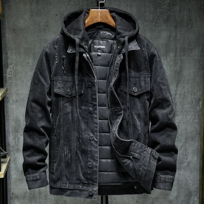 Dunkle Winterjacke für Männer Isamu