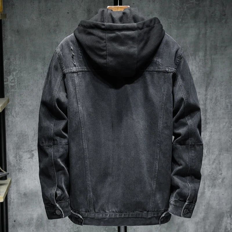 Dunkle Winterjacke für Männer Isamu