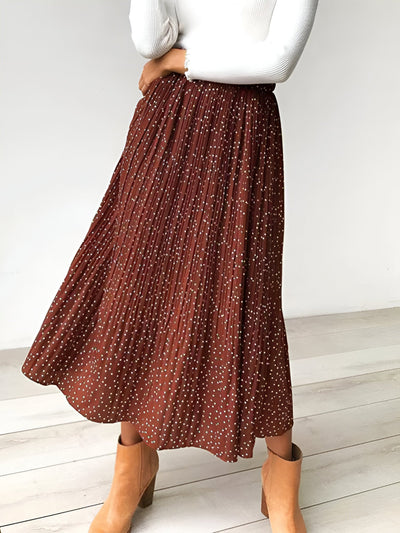 Yasmin |Print Plissee-Midirock für Frauen