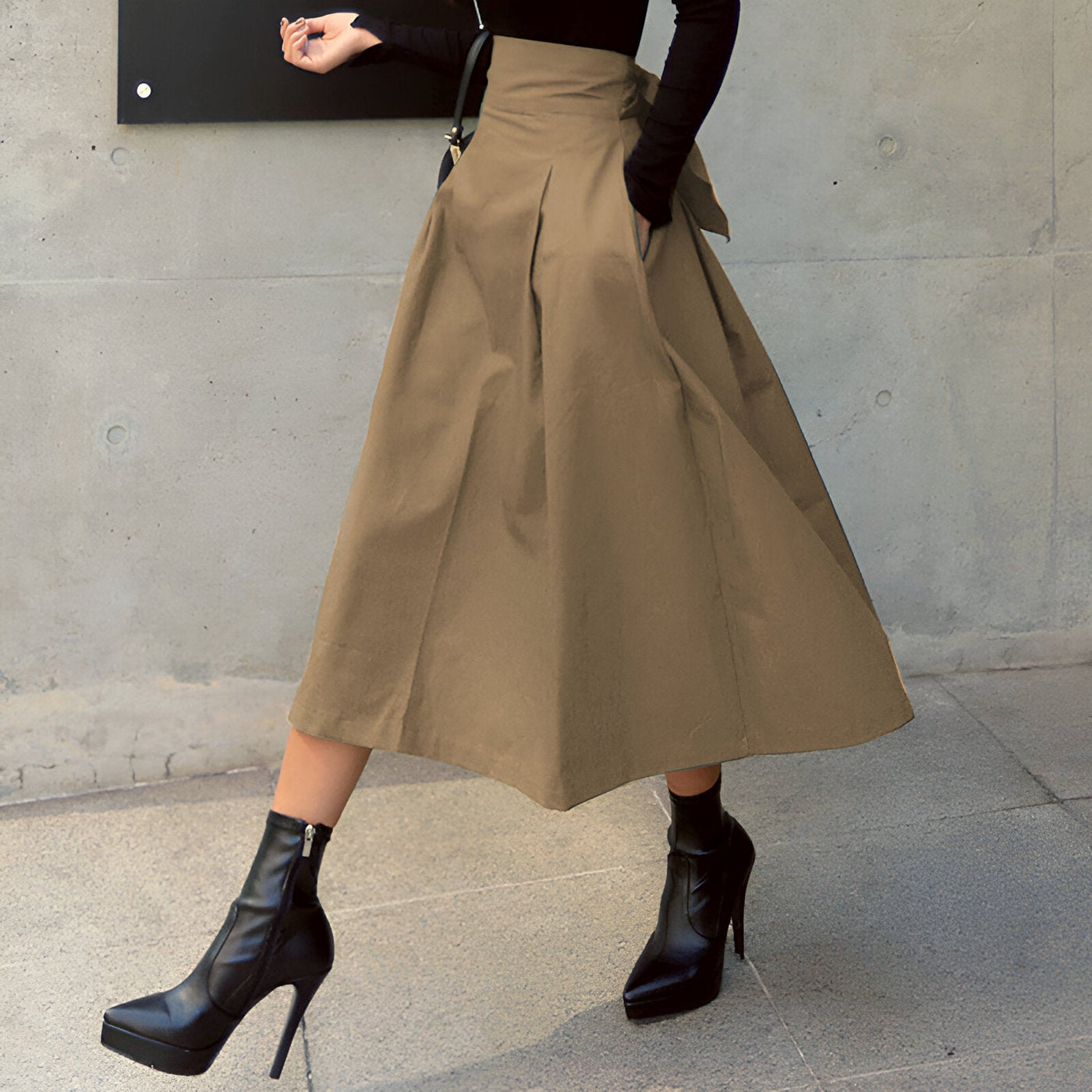 Aria | Damen koreanische Mode langen Rock