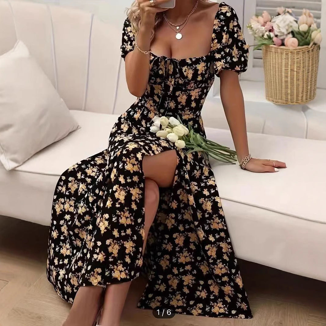 Juliet- Midikleid aus floraler Spitze für den Frühling