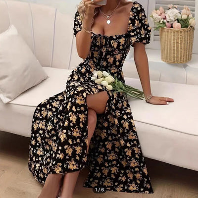 Juliet- Midikleid aus floraler Spitze für den Frühling