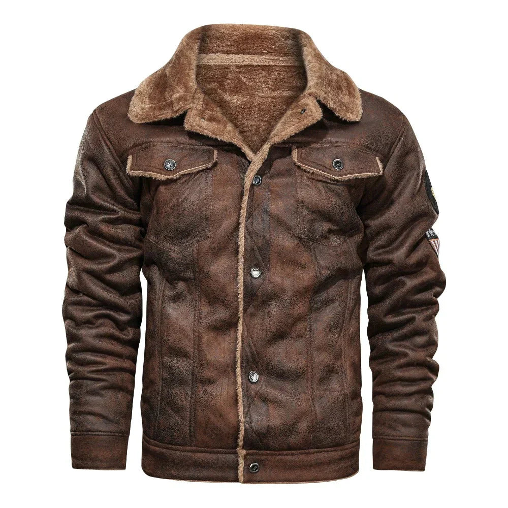 Lederjacke mit Fleece Futter Killian