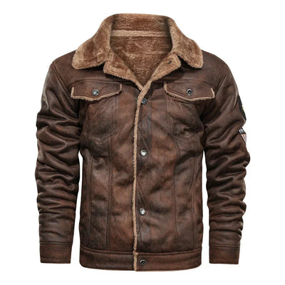 Lederjacke mit Fleece Futter Killian