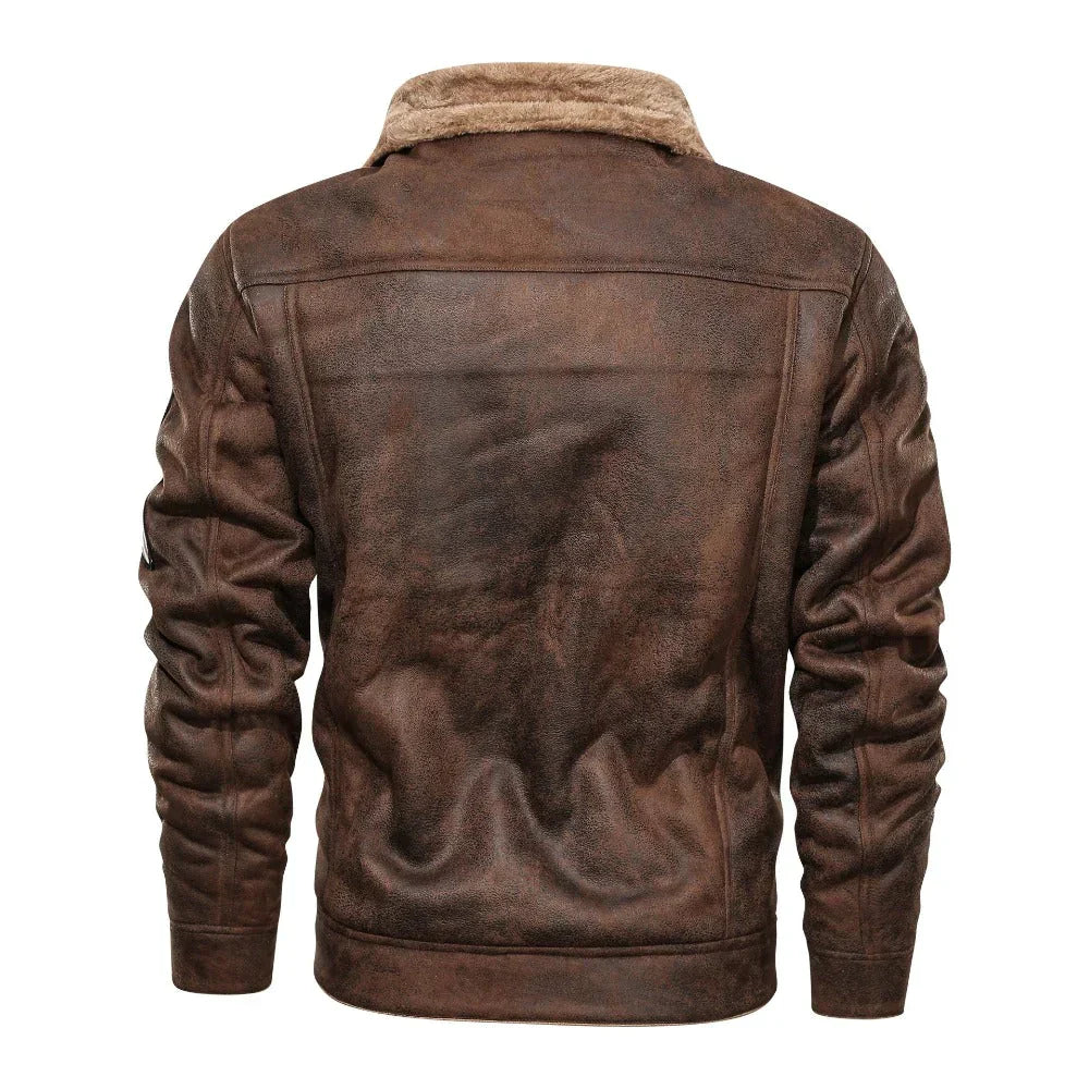 Lederjacke mit Fleece Futter Killian