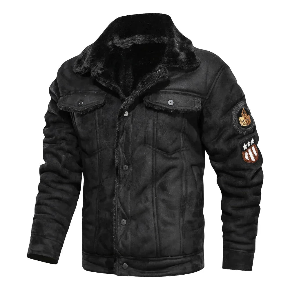 Lederjacke mit Fleece Futter Killian