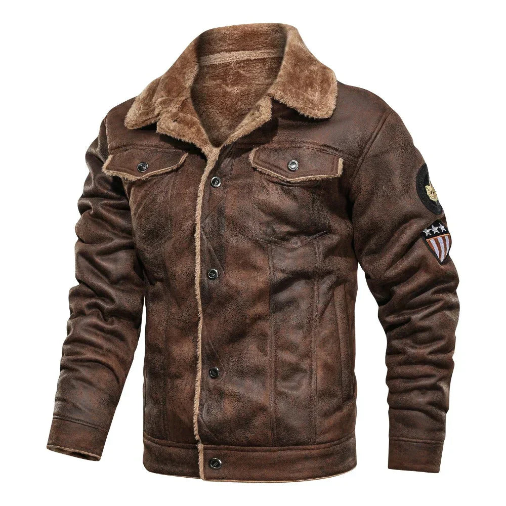 Lederjacke mit Fleece Futter Killian