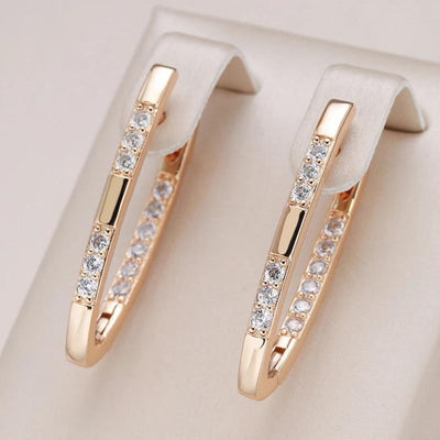 Elegante Zirkonia Damen Ohrringe