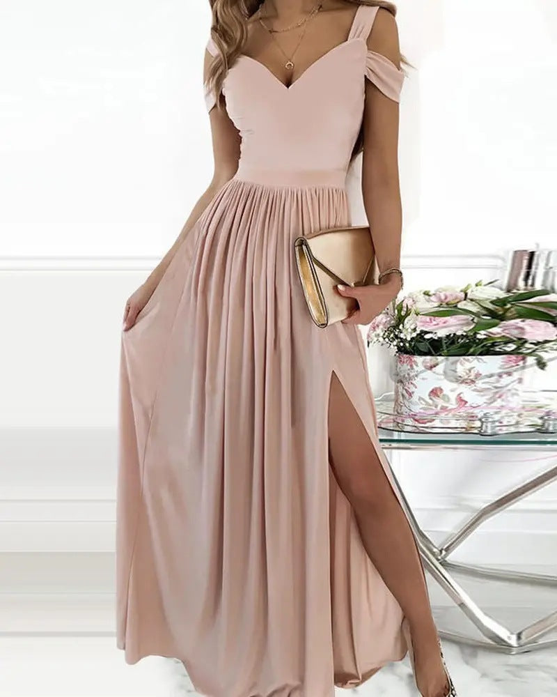 Katja- Langes Elegantes Griechisches Faltenkleid