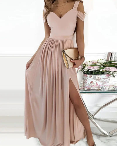 Katja- Langes Elegantes Griechisches Faltenkleid
