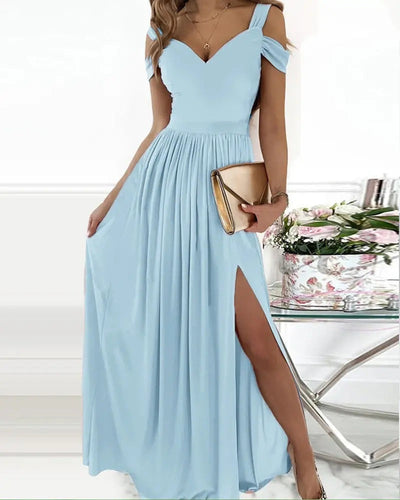 Katja- Langes Elegantes Griechisches Faltenkleid