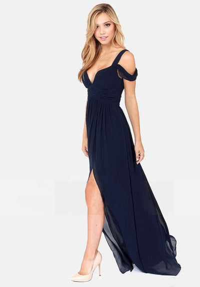 Katja- Langes Elegantes Griechisches Faltenkleid