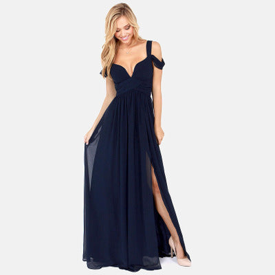 Katja- Langes Elegantes Griechisches Faltenkleid