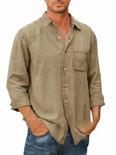 Langarm Denim Hemd Mateo