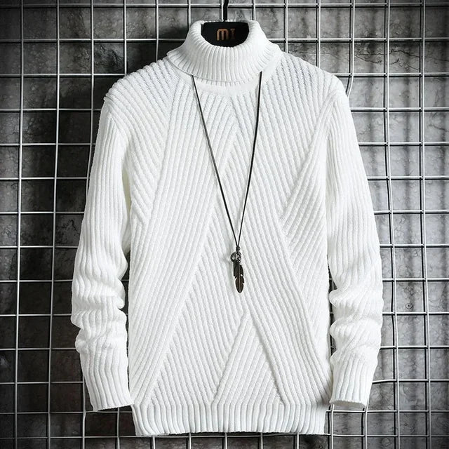Warmer Rollkragenpullover für Herren