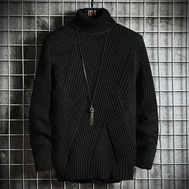 Warmer Rollkragenpullover für Herren