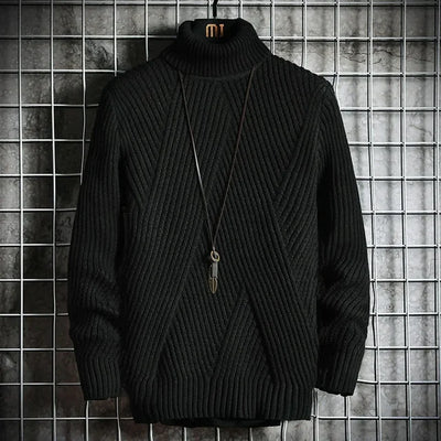 Warmer Rollkragenpullover für Herren