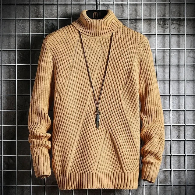 Warmer Rollkragenpullover für Herren