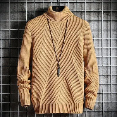 Warmer Rollkragenpullover für Herren