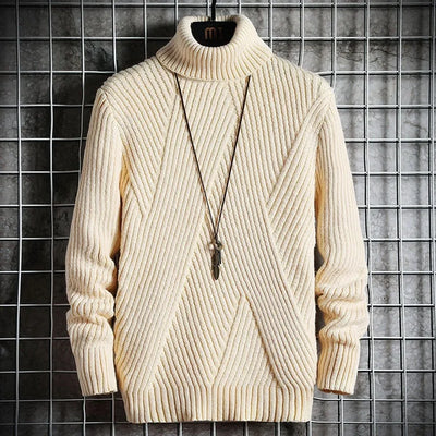 Warmer Rollkragenpullover für Herren