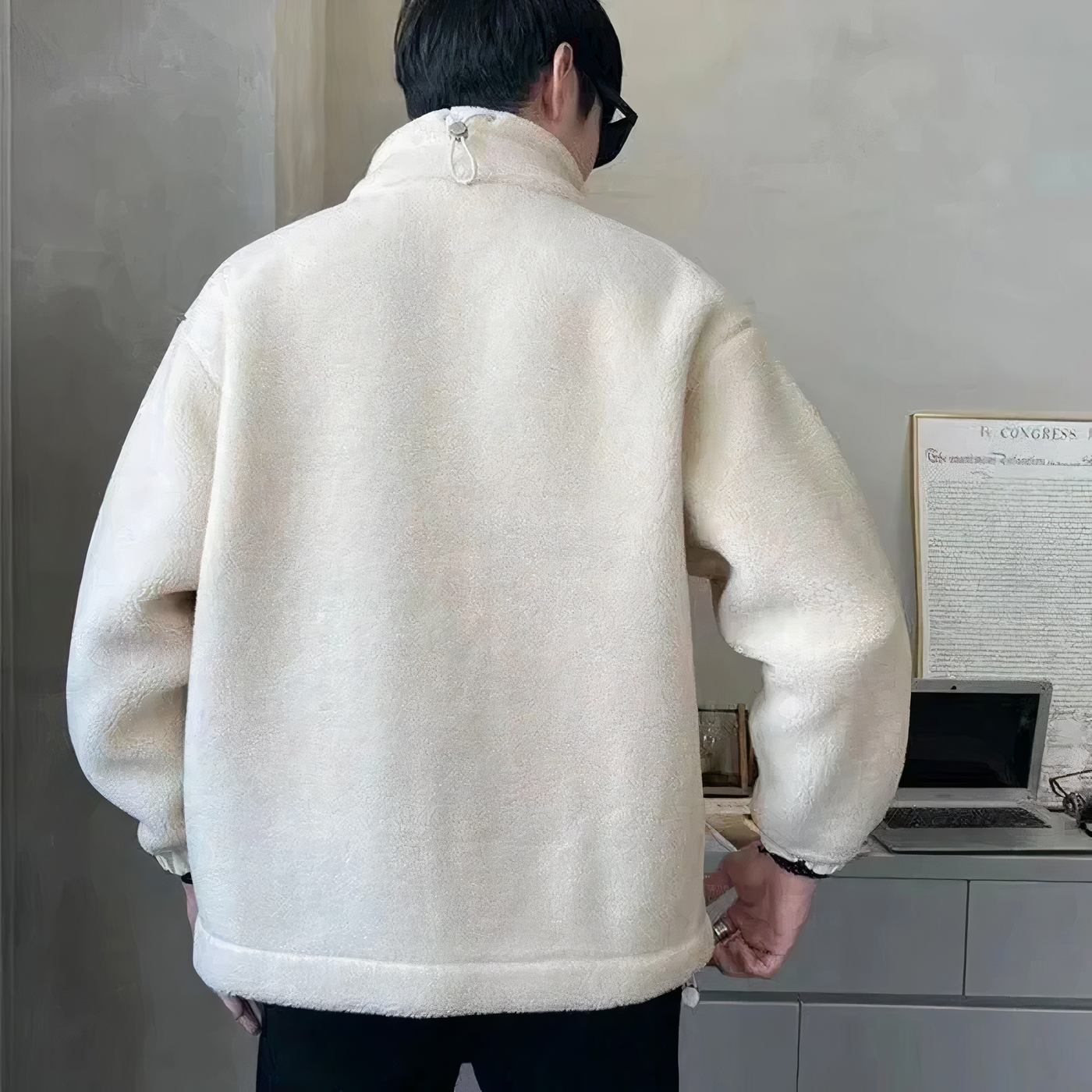Kuschelige Fleecejacke für Herren Lukas