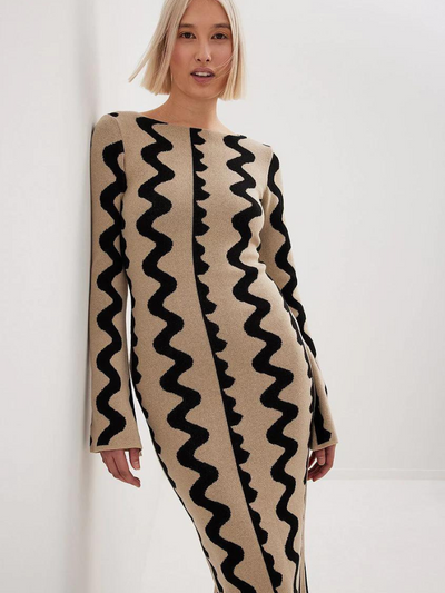 Bodycon Kleid mit langen Ärmeln Laura