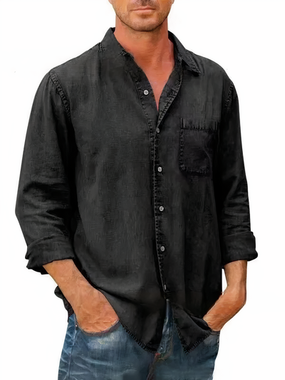 Langarm Denim Hemd Mateo