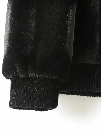 Elegante schwarze Fleecejacke für Herren Miguel