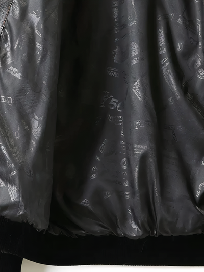 Elegante schwarze Fleecejacke für Herren Miguel