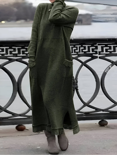 Cornelia | Gemütliches Samt Sweatshirt Kleid