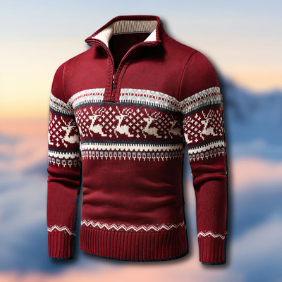 Strickpullover mit halbem Reißverschluss Munro