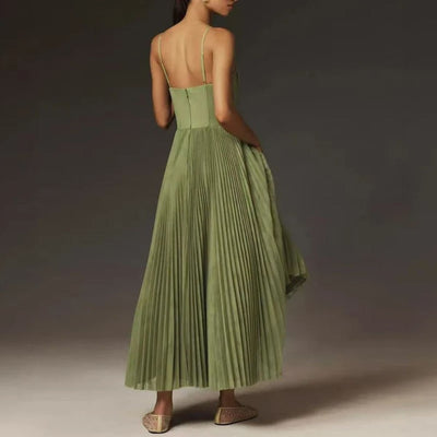 Maja – Elegantes Plissiertes Tüllkleid
